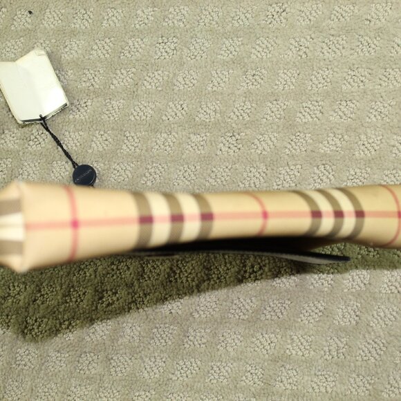 Burberry London Women´s NovaCheck Pattern Coated Canvas Beige  Handbag - Picture 9 of 16